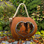 Laterne „Hirsch und Tanne im Herz” M