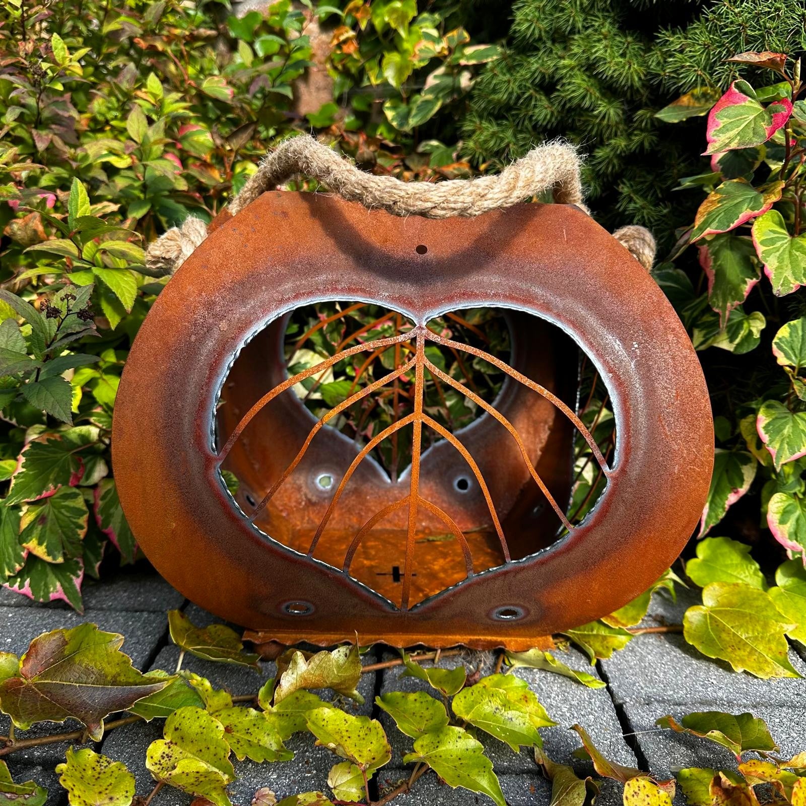 Laterne „Blatt im Herz”