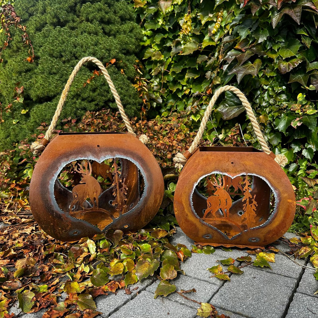 Laterne „Hirsch und Tanne im Herz” M