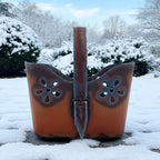 Dekotasche mit Blumenmuster