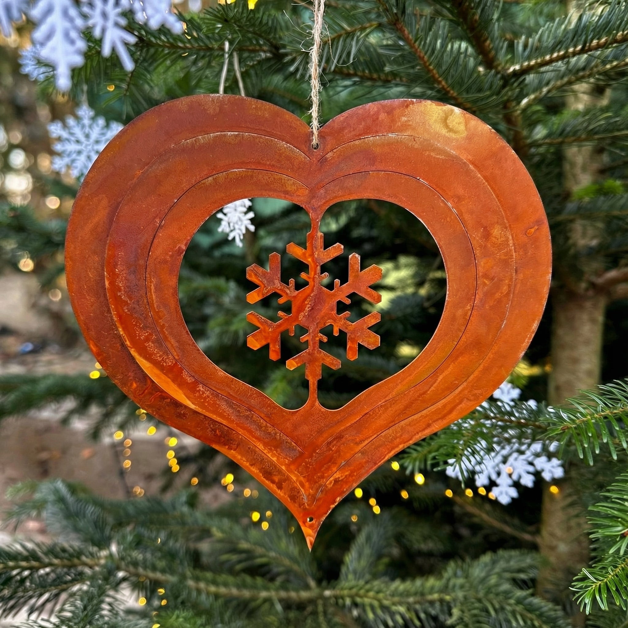 Herz-Anhänger „Schneeflocke”